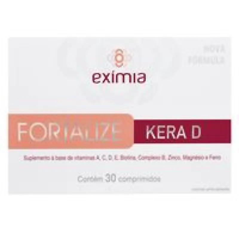 Suplemento Alimentar Eximia Fortalize Kera D 30 Comprimidos - FQM