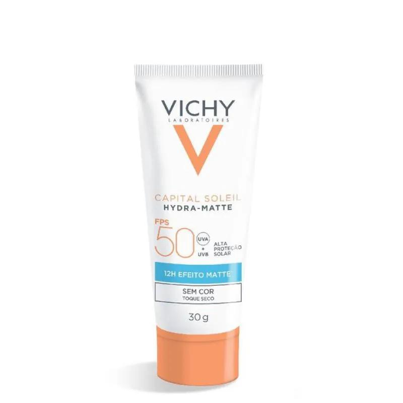 PROTETOR SOLAR FACIAL VICHY CAPITAL SOLEIL HYDRA-MATTE FPS 50 30G