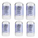 KIT DESODORANTE CRYSTAL ROCK LAFES 63G VEGANO C/ 6 UNID