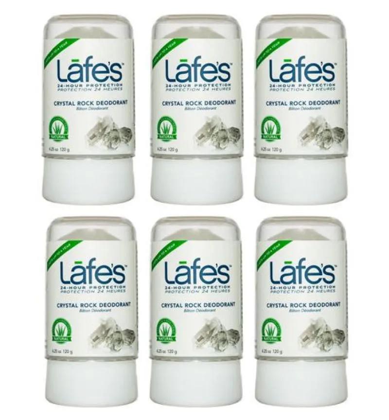 KIT DESODORANTE CRYSTAL ROCK LAFES 120G VEGANO (6UNID)