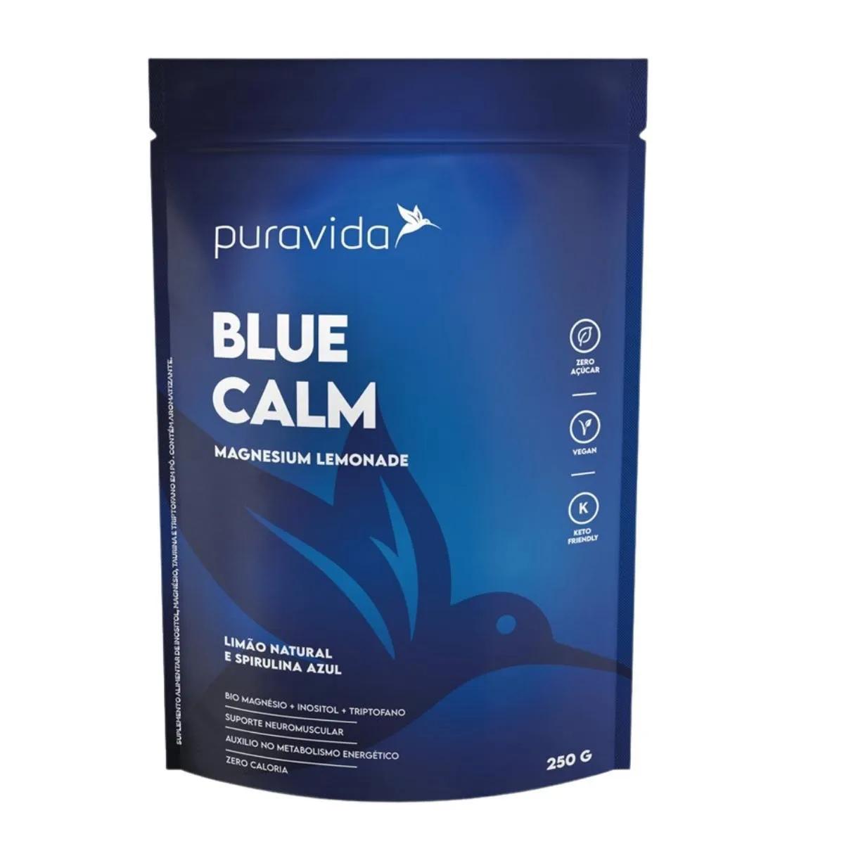 BLUE CALM PURAVIDA MAGNéSIO INOSITOL TRIPTOFANO TAURINA250G