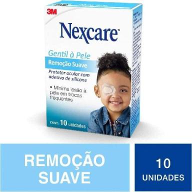 PROTETOR OCULAR NEXCARE INFANTIL REMOçãO SUAVE 10 UNIDADES