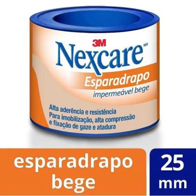 ESPARADRAPO IMPERMEAVEL NEXCARE BEGE 25MM X 0,9M