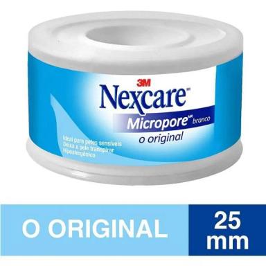 FITA MICROPORE NEXCARE BRANCO 25MM X 4,5M 3M