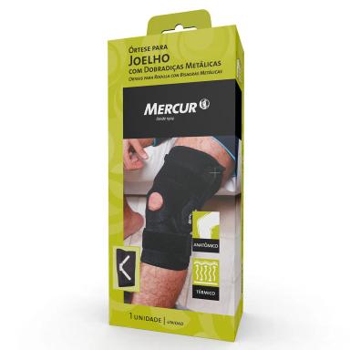 ÓRTESE P/ JOELHO C/ DOBRADIçAS METáLICAS MERCUR TAM G - UND